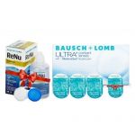 Акція! ULTRA 3шт + 1 лінза у подарунок + Renu Advanced 60мл