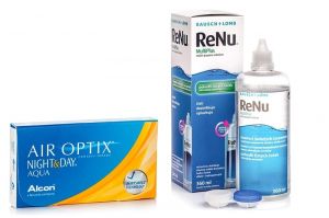 Акция! Air Optix Night&Day Aqua + ReNu MultiPlus 360мл